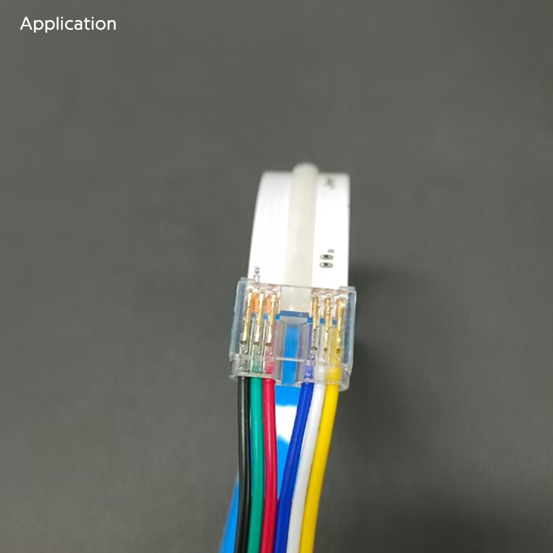 6-Pin RGBCCT COB LED Strip Board to Wire Connector, For 12mm 6-Pin RGBCCT COB LED Strip Board to Wire Connector, For 12mm